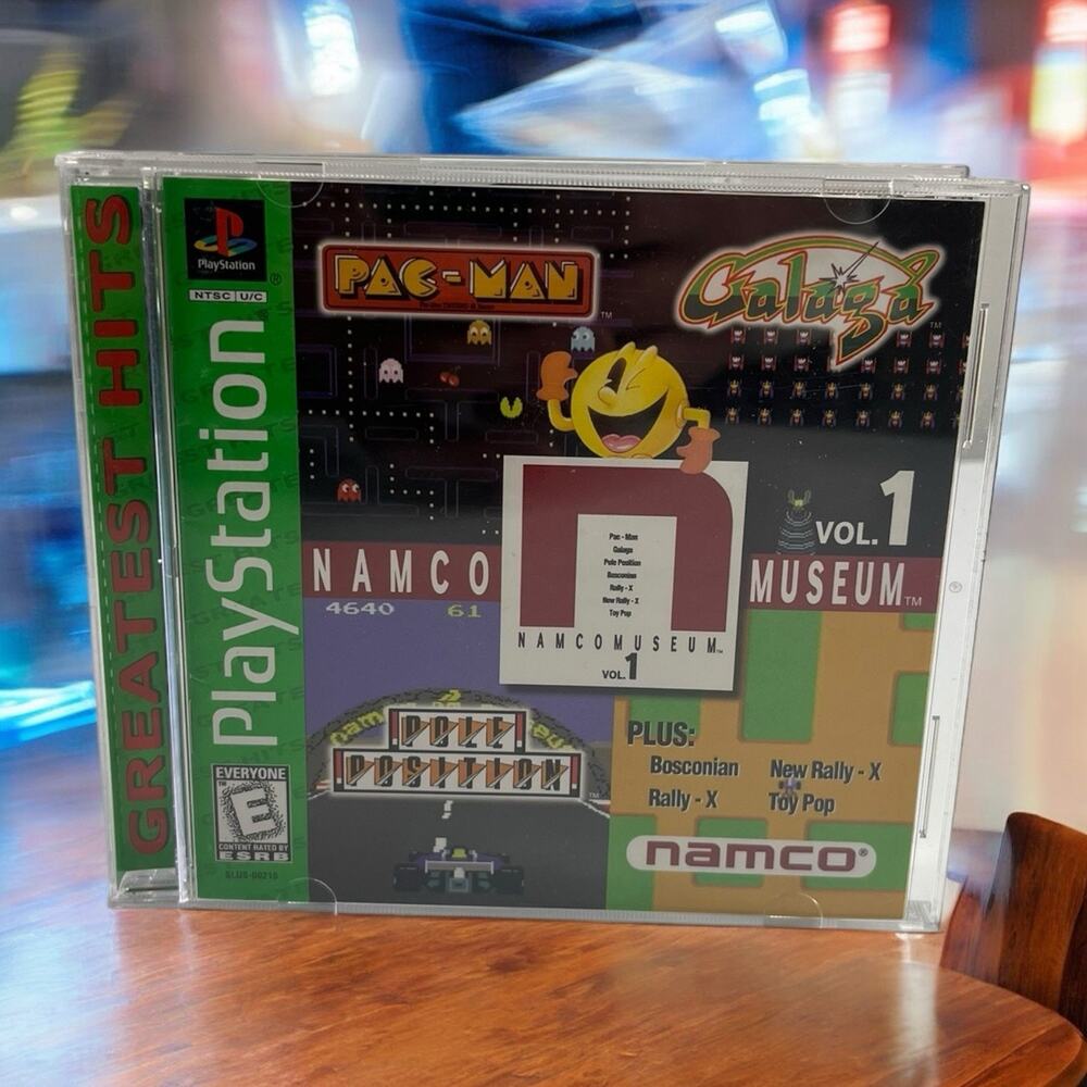 Namco Museum Greatest Hits PlayStation 1 PS1 Complete Video Game Retro Vtg